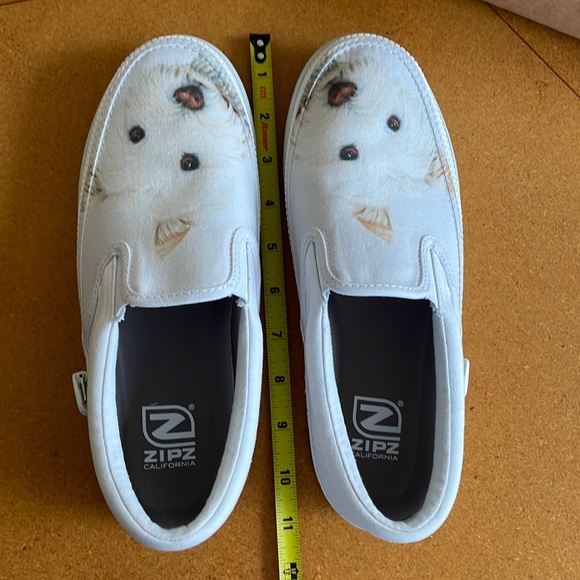NWT Westie Dog Art Zip Slip On Shoes Sz 7.5 - Picture 9 of 10